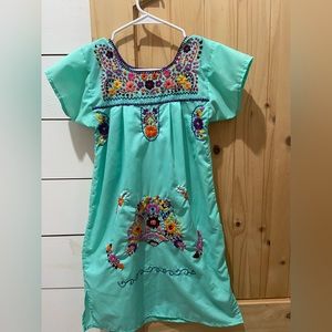 Mexican embroider dress girls size 8